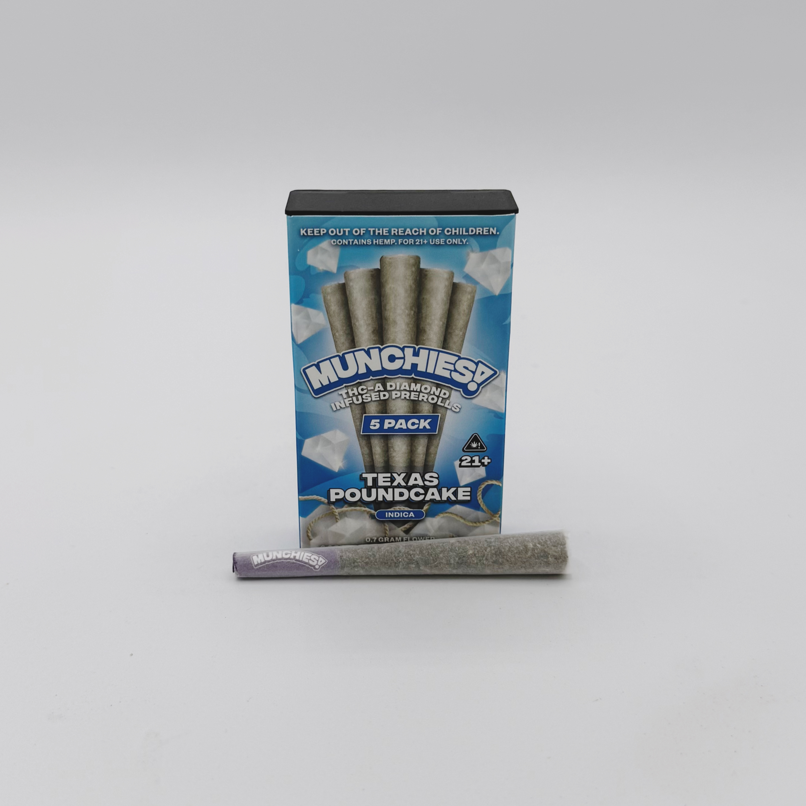 Munchies 1G THCA Diamond Infused Prerolls (5 ct) - Image 8