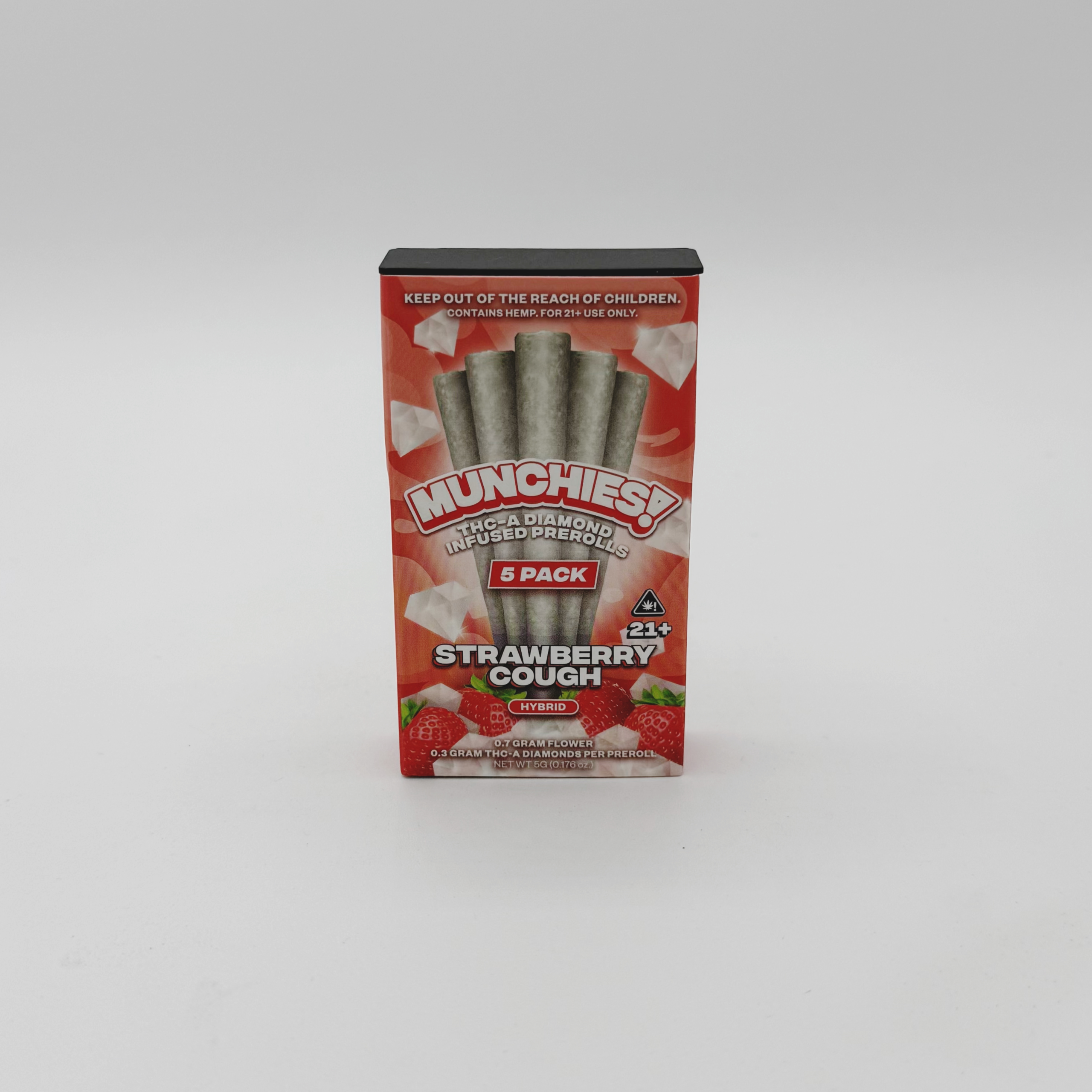 Munchies 1G THCA Diamond Infused Prerolls (5 ct) - Image 3
