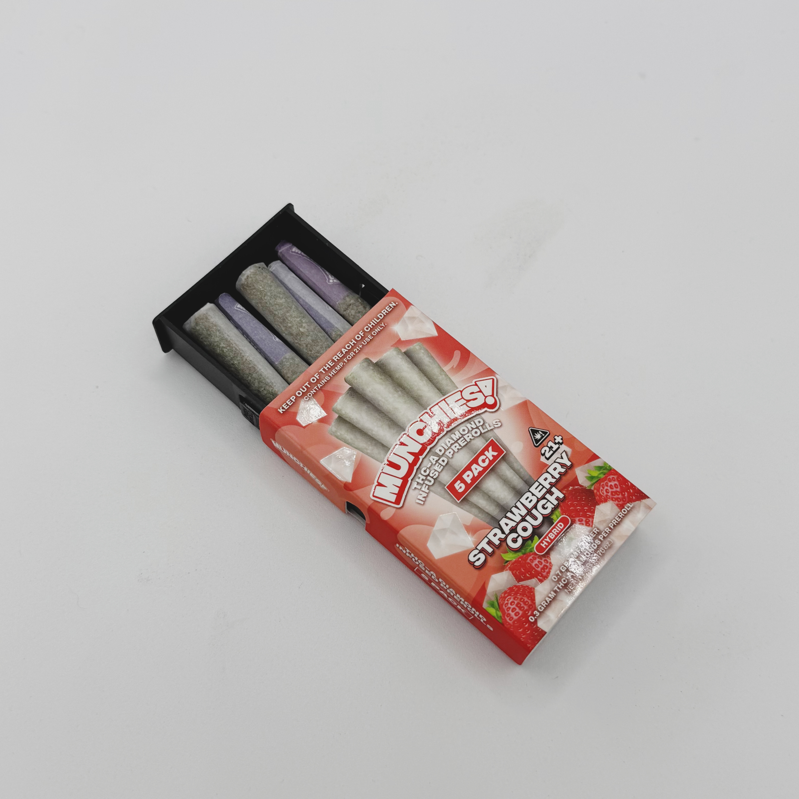 Munchies 1G THCA Diamond Infused Prerolls (5 ct) - Image 5