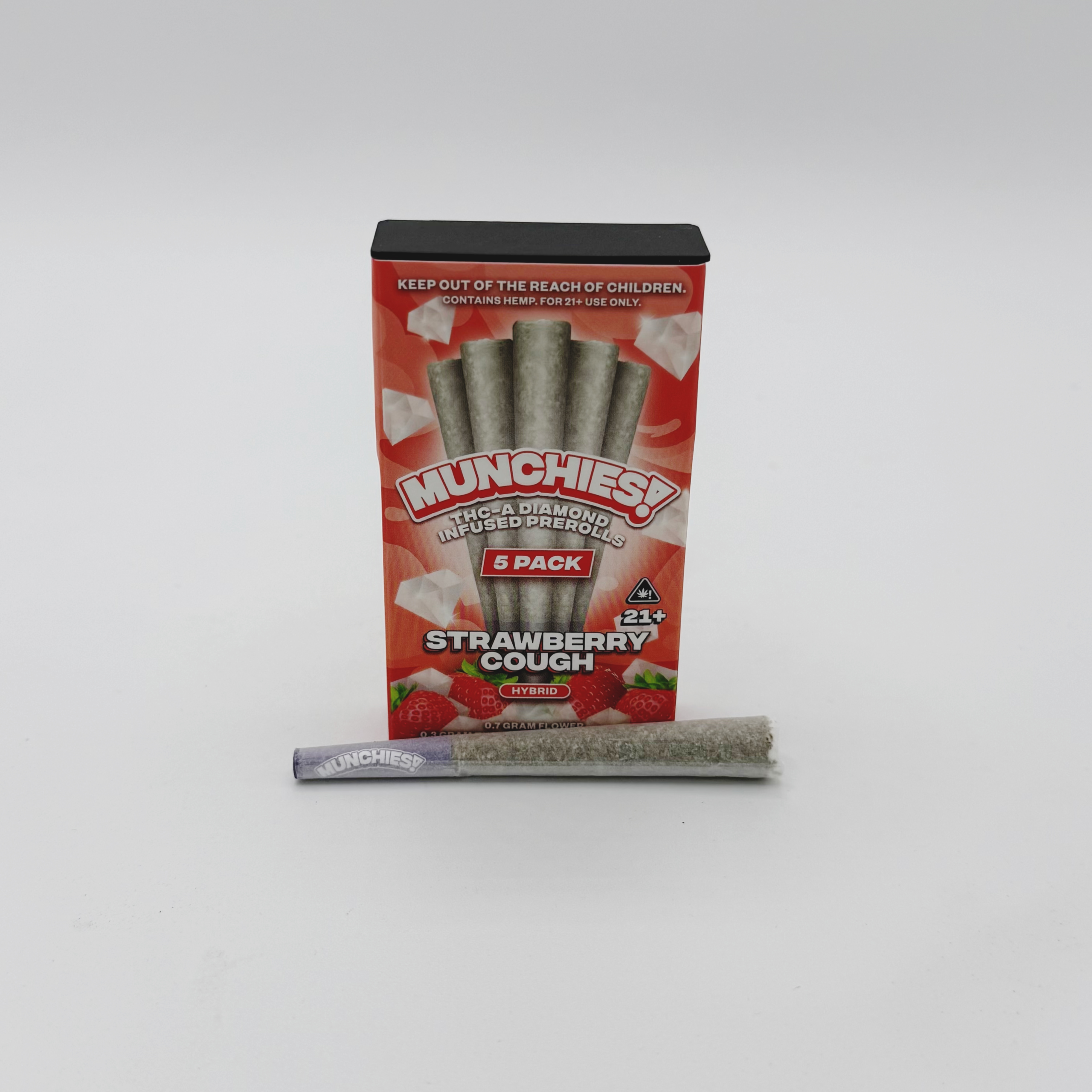 Munchies 1G THCA Diamond Infused Prerolls (5 ct) - Image 4