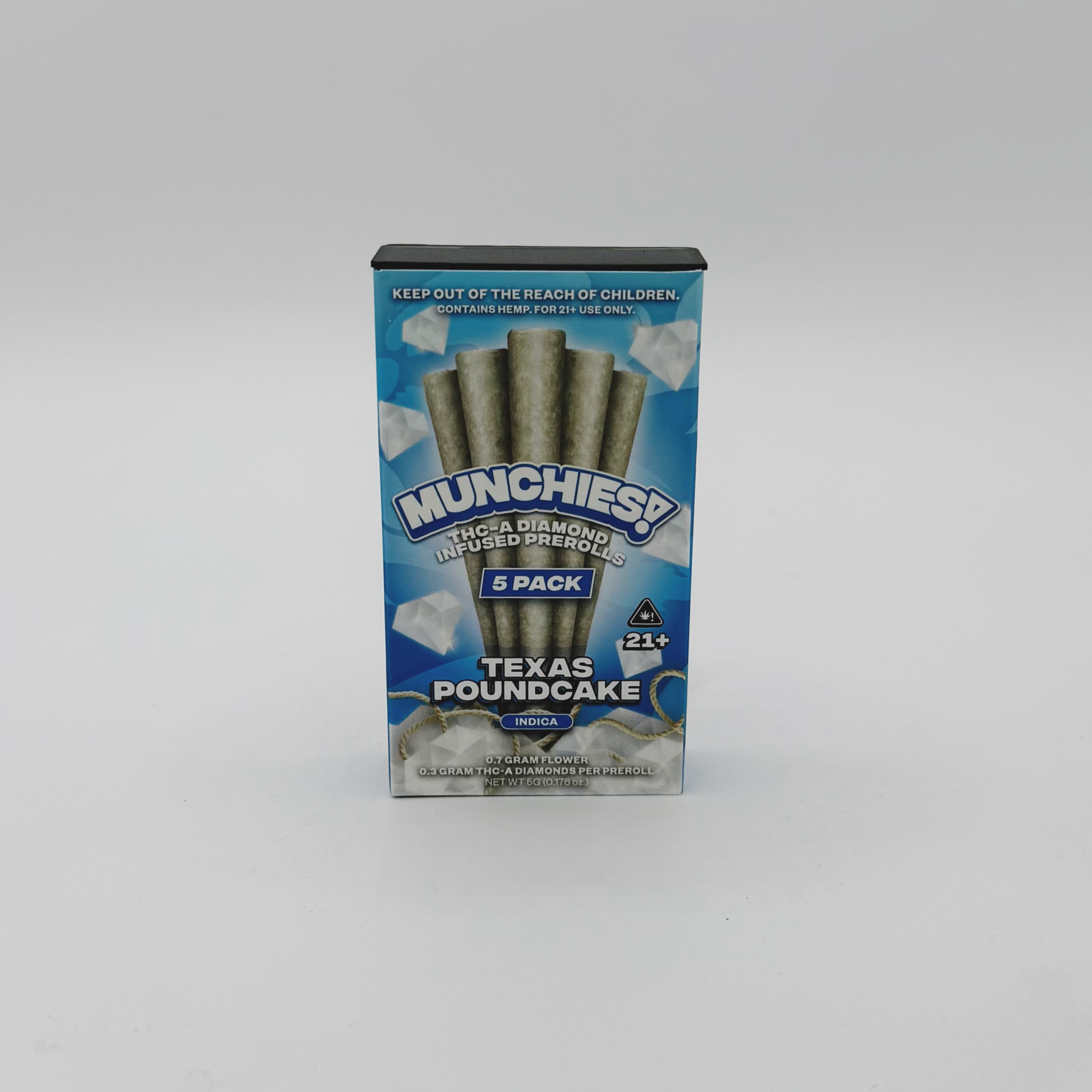Munchies 1G THCA Diamond Infused Prerolls (5 ct) - Image 6