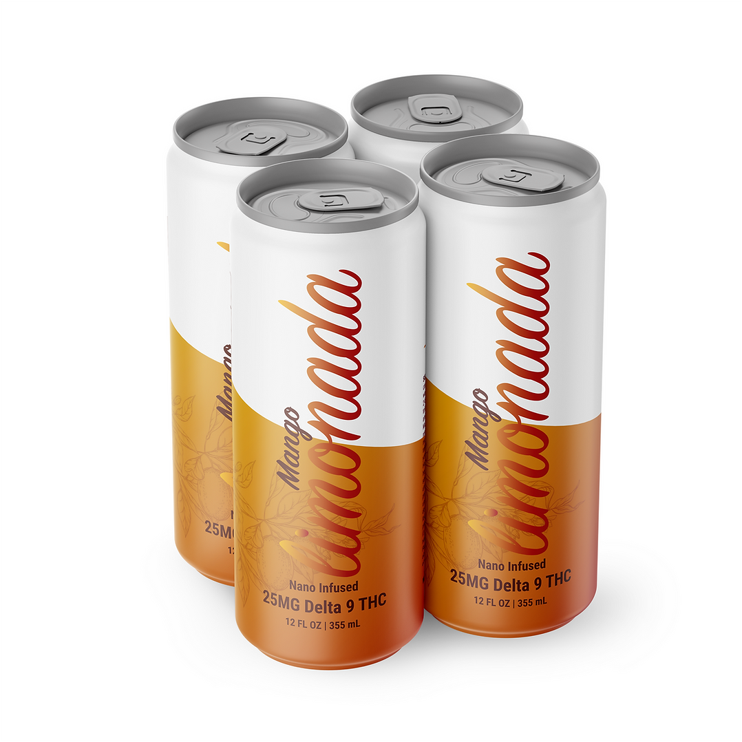 Mango Limonada Cannatail THC drink 4 pack
