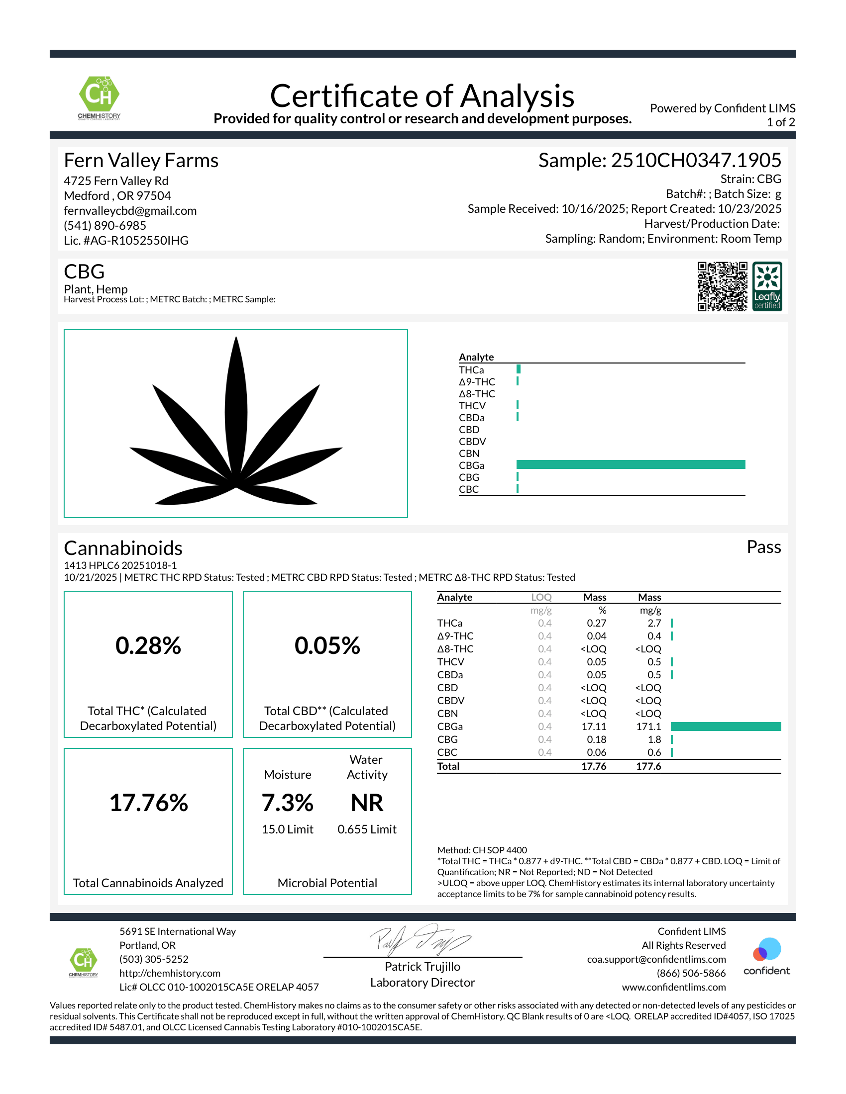 CBG White - CBG Flower (Hybrid) - Image 3